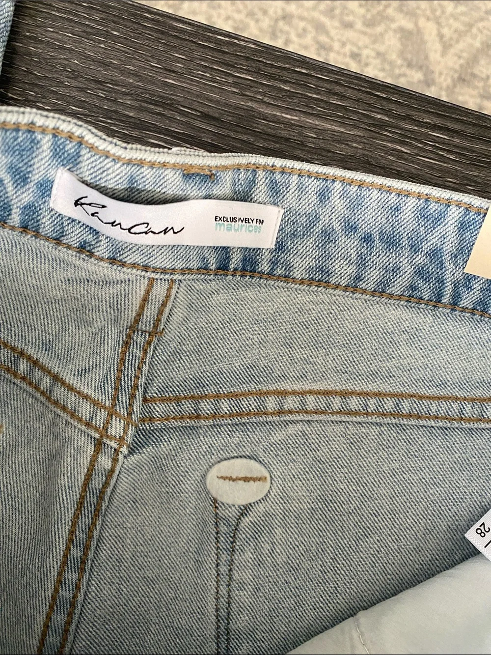 KanCan Light Wash Mid Rise Studded Jeans